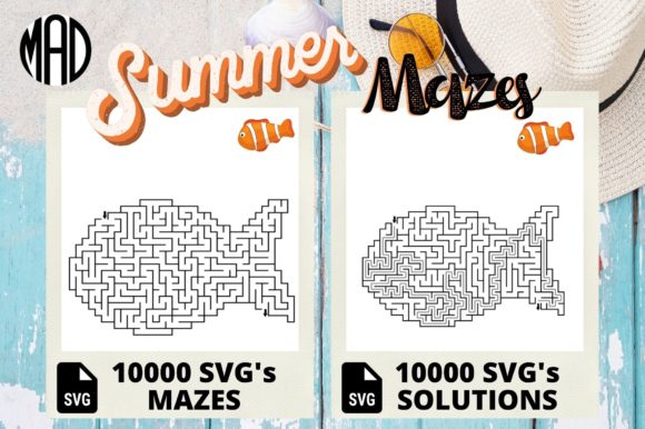 Download FISH SHAPED MAZES - KDP SUMMER - Kdp summer Collection