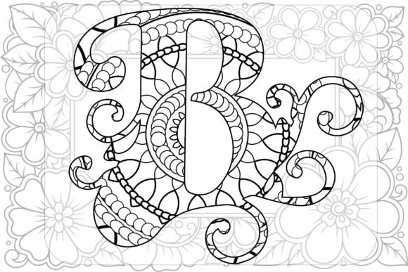 Download Alphabet Mandala Letter B - Premium Bundle