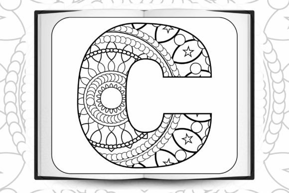 Download Alphabet Mandala, Mandala Letters C - Premium Bundle
