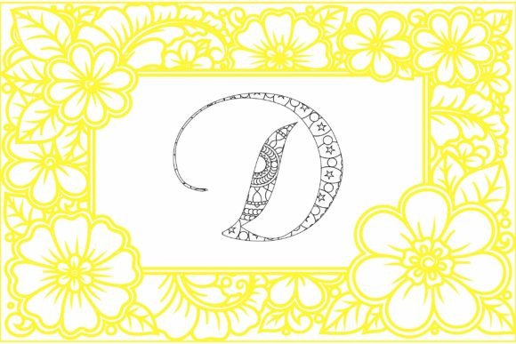 Download Alphabet Mandala, Mandala Letters D - Premium Resources
