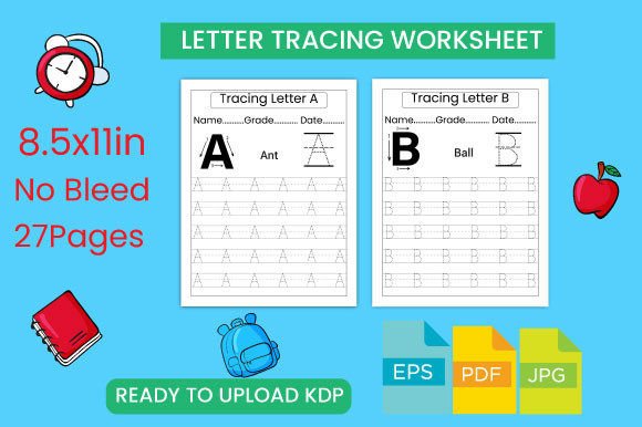 Download Alphabet Letter Tracing Worksheets - Premium Bundle